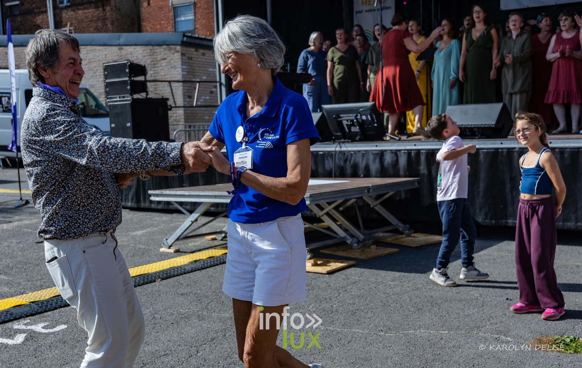 Danse devant la scène, cérémonie de clôture, Relais pour la Vie de Nivelles 2026