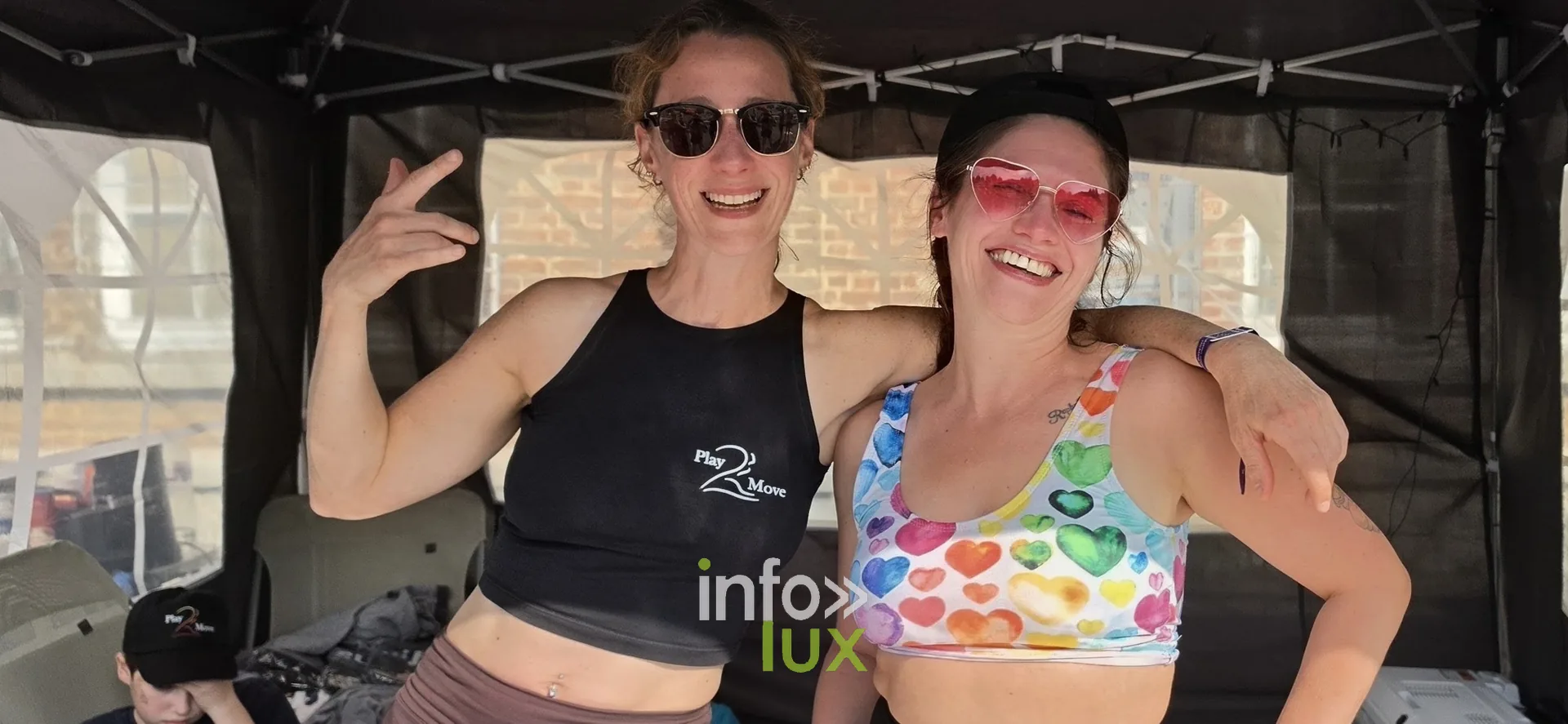 Animatrices au stand du village, Relais pour la Vie de Nivelles 2026