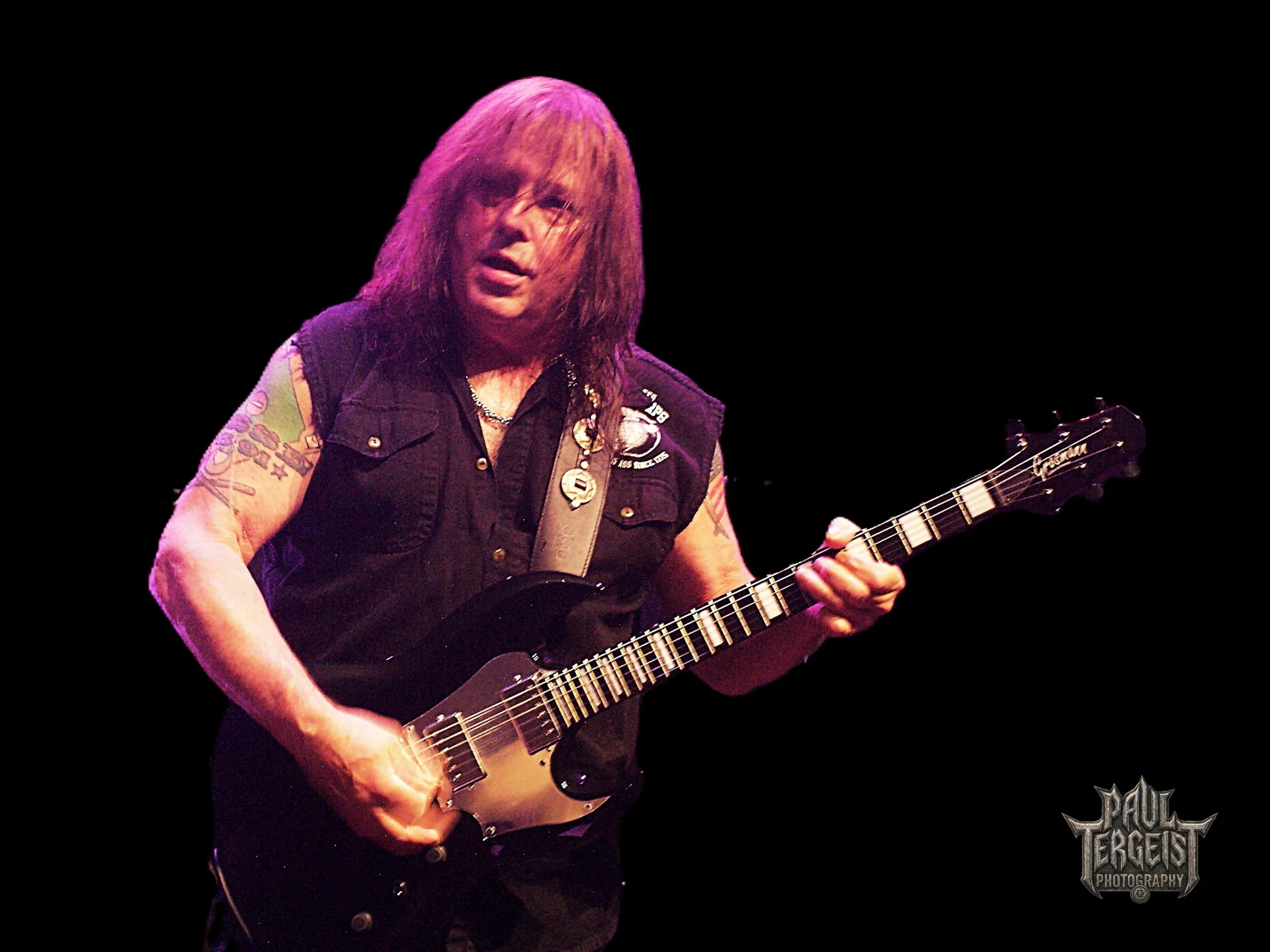 Ross The Boss guitariste en concert au Golden Age Rock Festival 2019 a Liege
