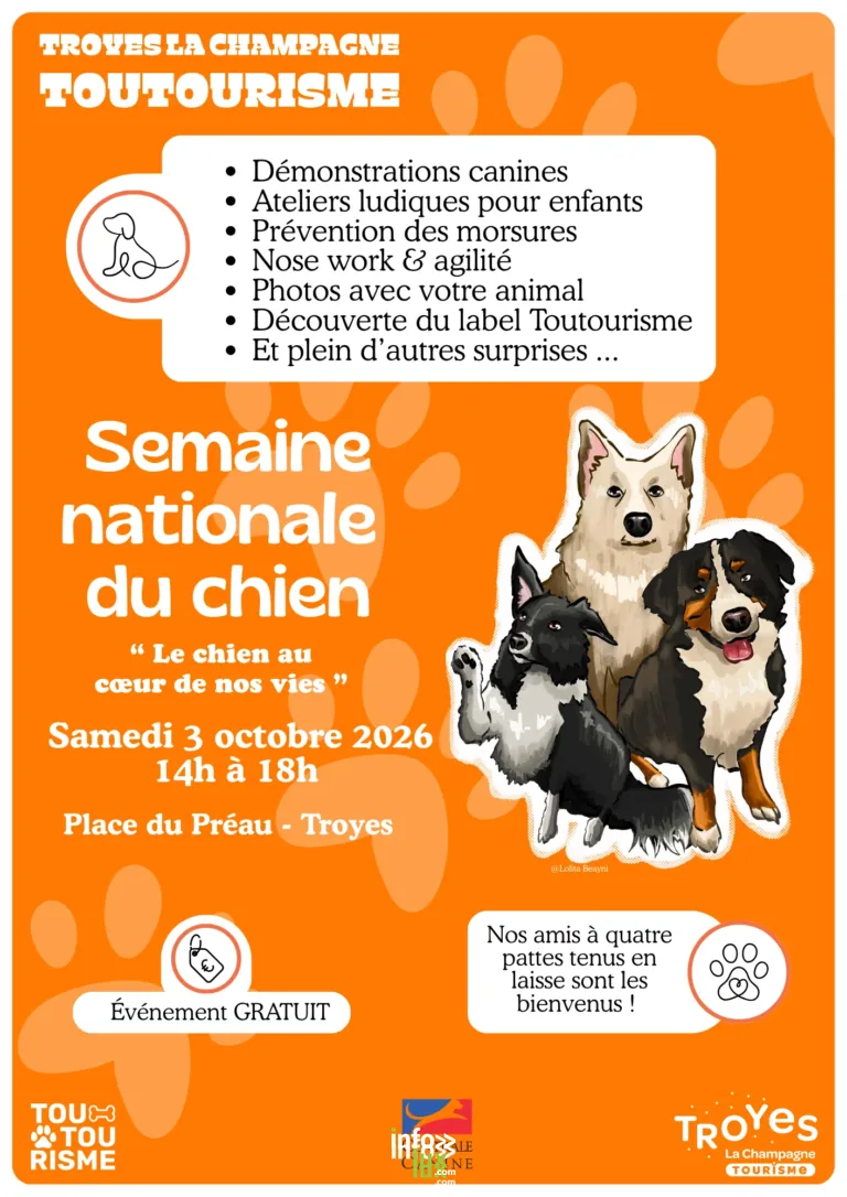 Troyes > Événement > Semaine Nationale du Chien – Le chien au cœur de nos vies