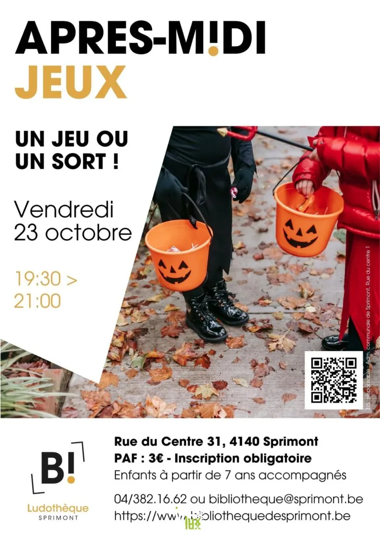 Soirée jeux « Halloween » à la bibliothèque 2026