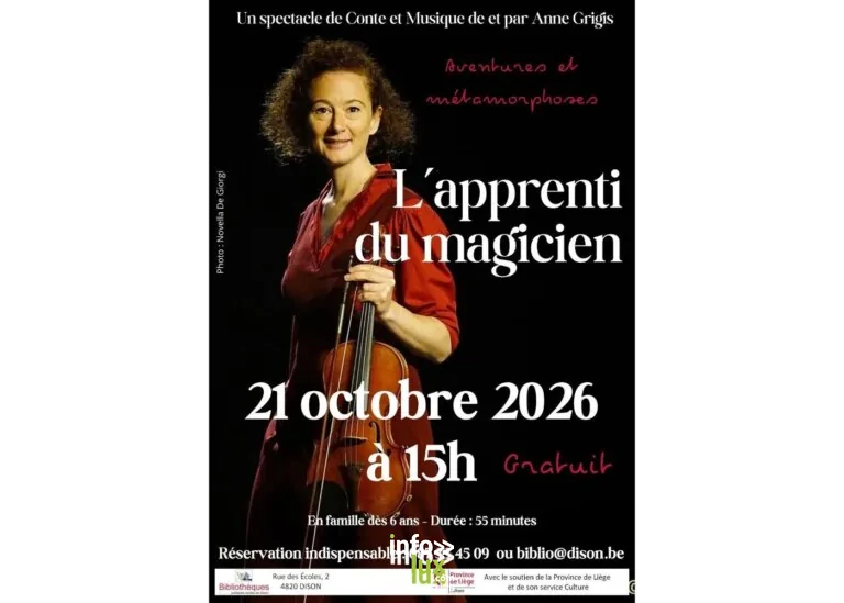 Dison > Spectacle > Spectacle à la bibliothèque de Dison : l’apprenti du magicien