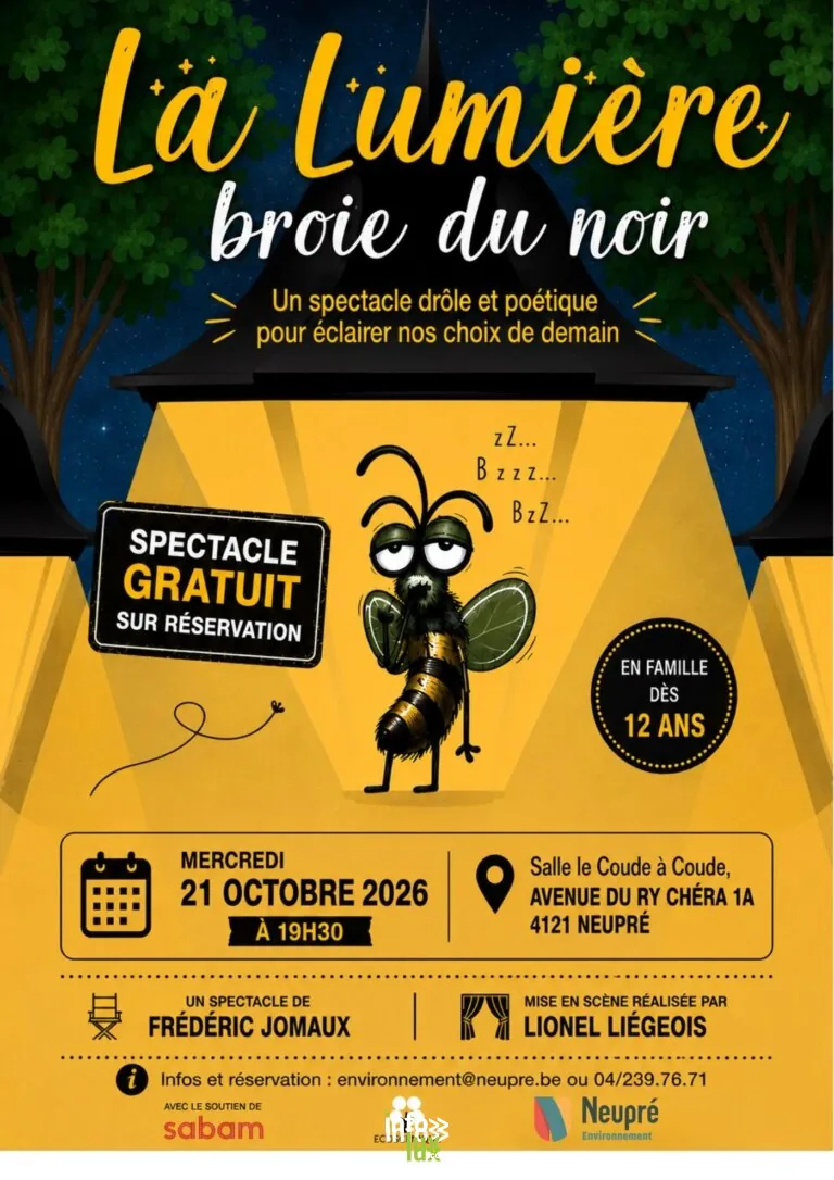Neupré > Spectacle > Spectacle “La lumière broie du noir”