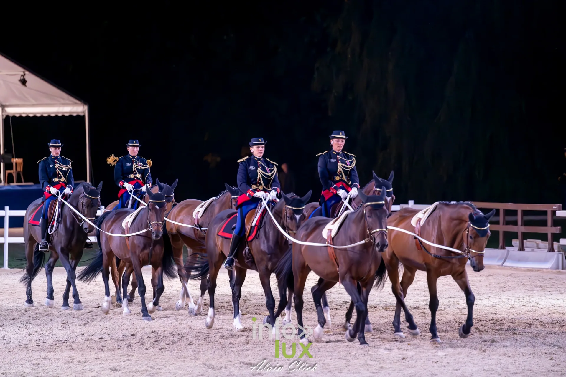 7e biennale équestre au château de Thillombois (Meuse) : la Garde républicaine, voltige, attelages et numéros de dressage