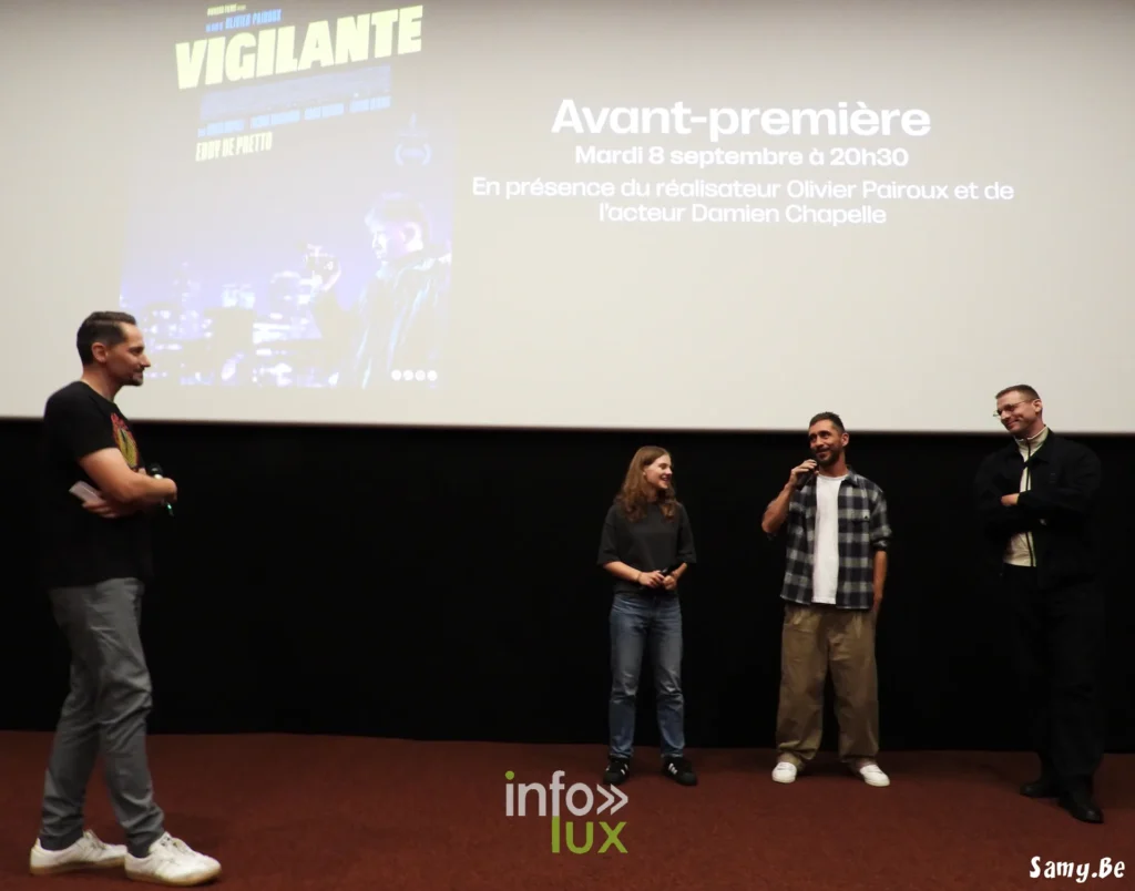 « Vigilante » en avant-première au Plaza Art de Mons : Olivier Pairoux et Damien Chapelle face à la salle (photos)