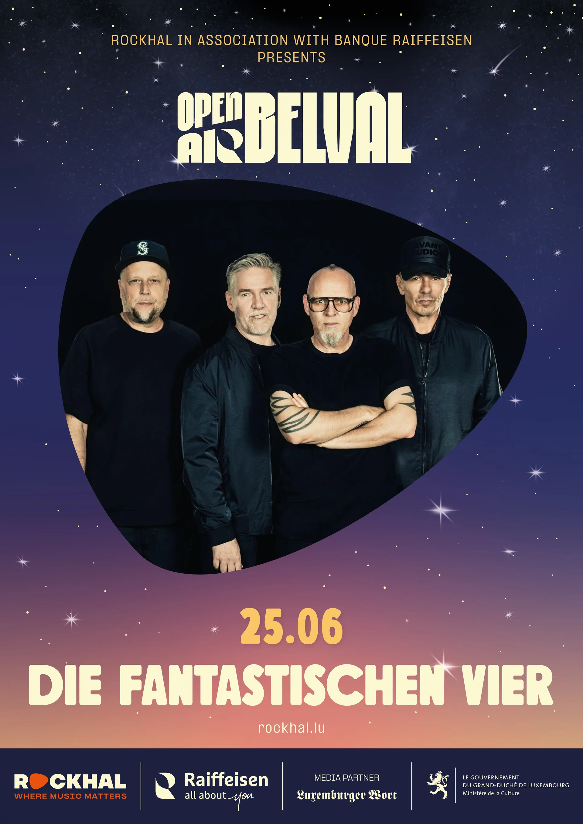 Affiche du concert de Die Fantastischen Vier à l’Open Air Belval, 25 juin 2027