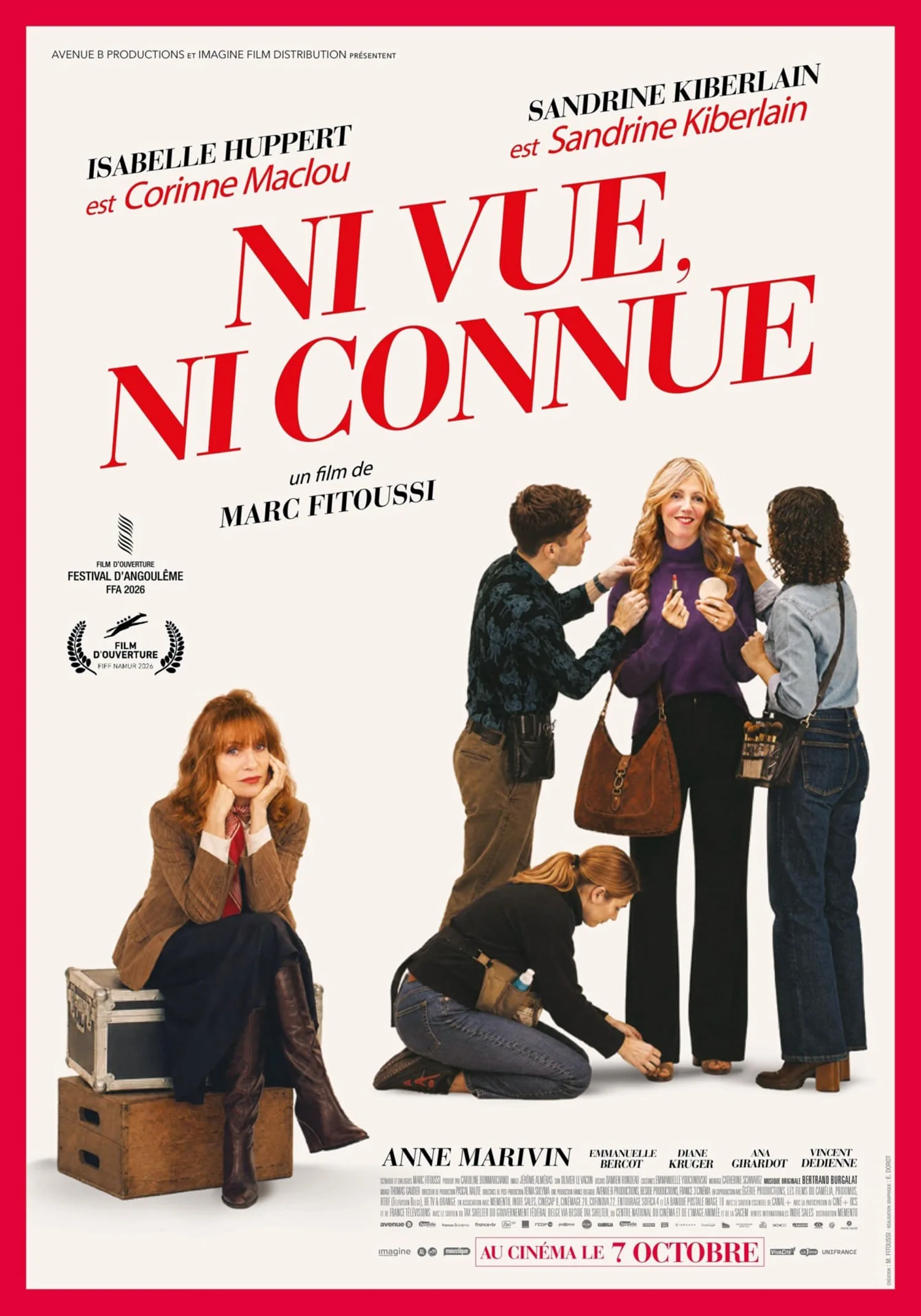 Affiche du film Ni vue, ni connue de Marc Fitoussi avec Isabelle Huppert et Sandrine Kiberlain