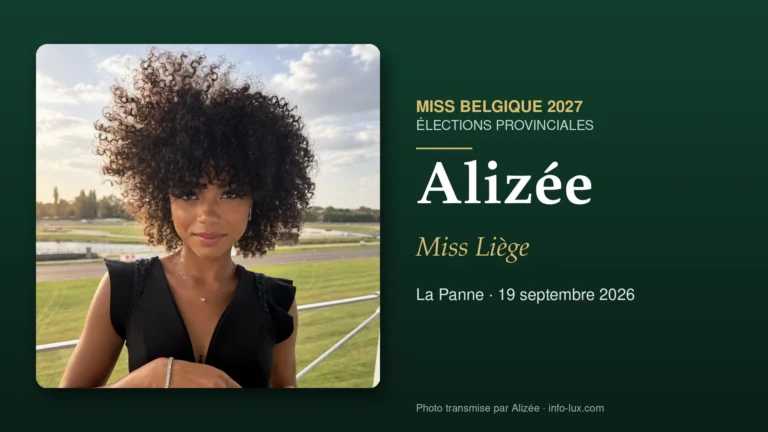 Alizée élue Miss Liège 2027 : « C’est souvent là que commencent les plus belles aventures »