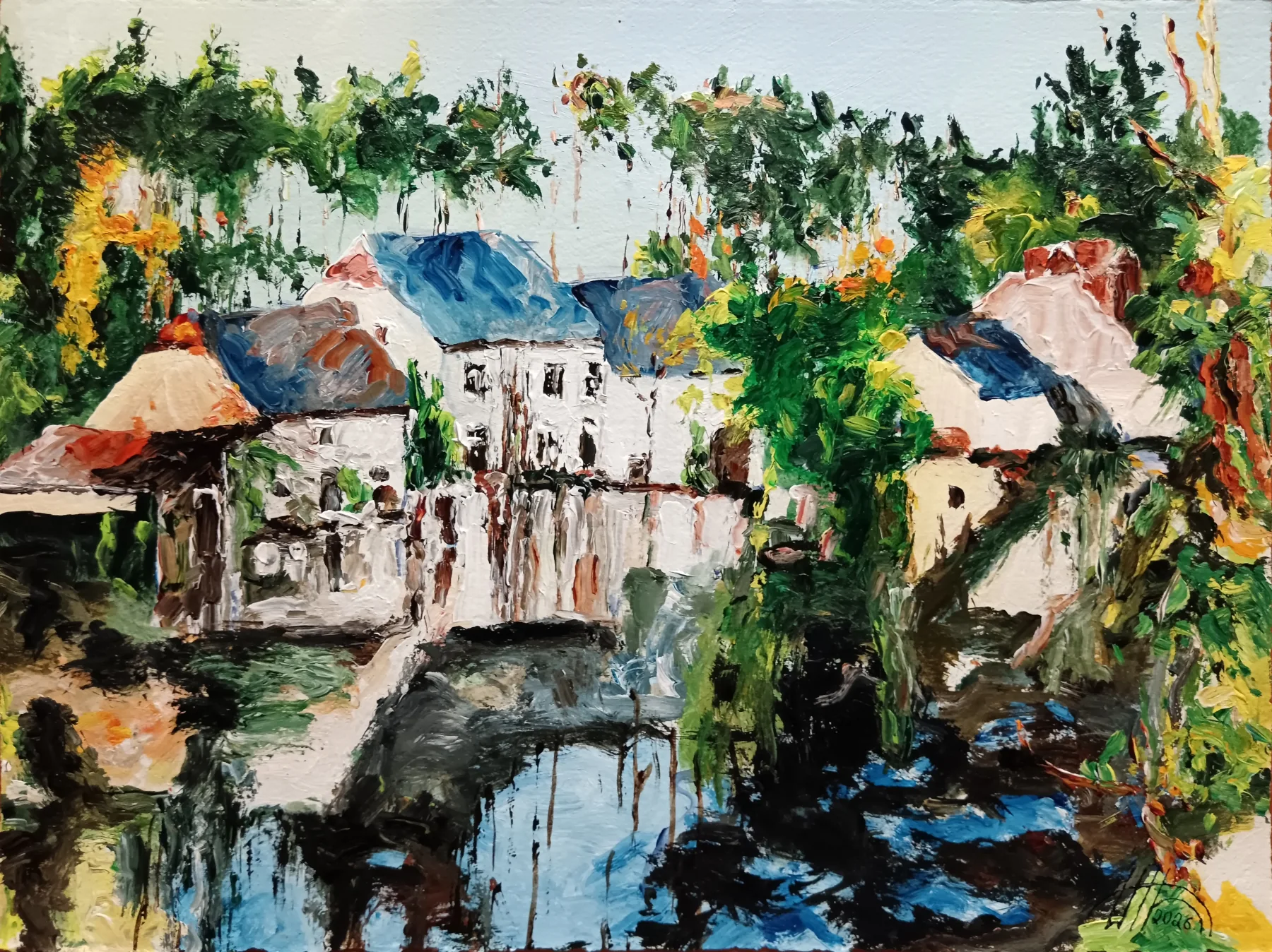 « Comme des pleurs – la Platinerie », tableau d’Antoine Juliens