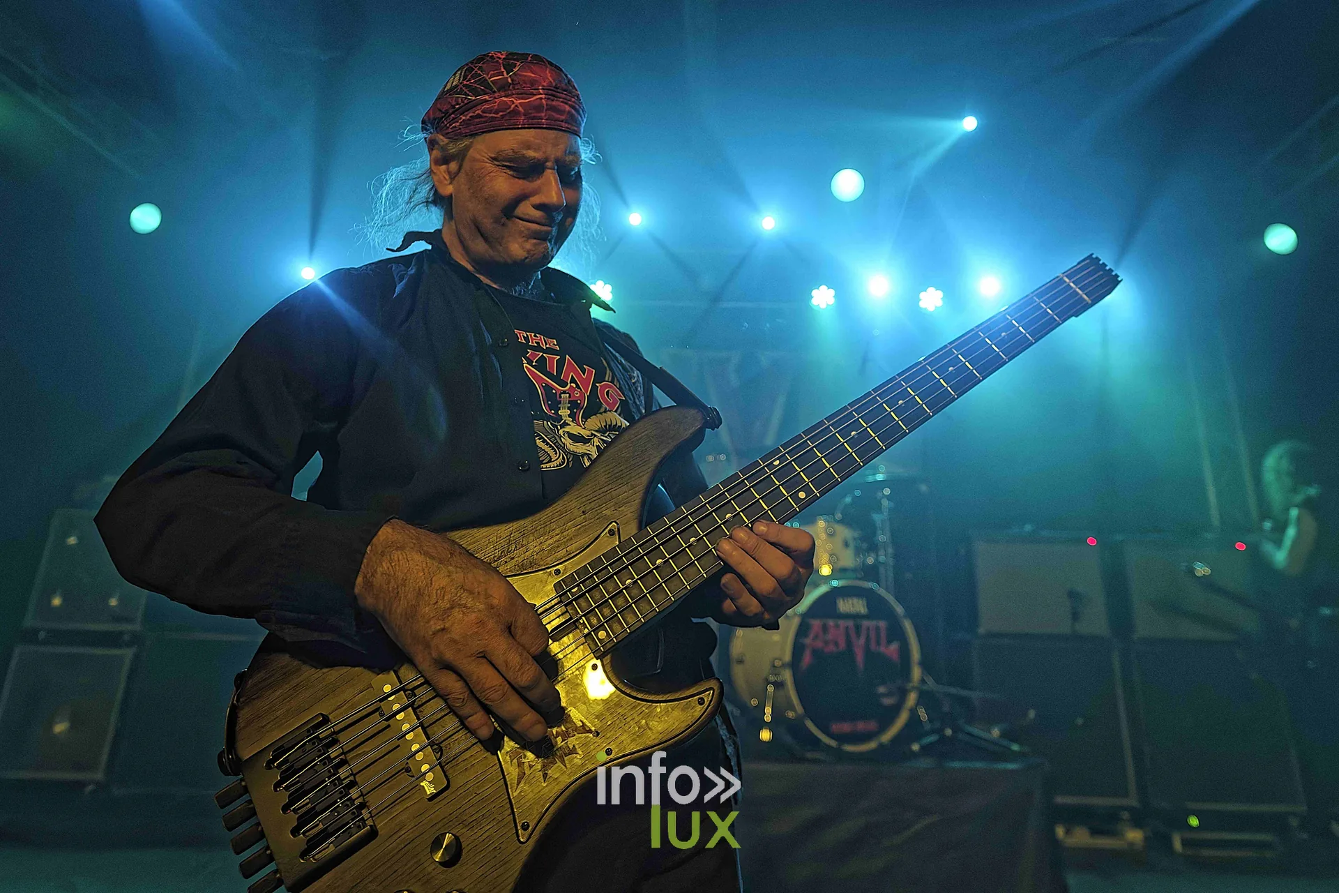 Anvil sur la scène du Zik-Zak d’Ittre, 21 octobre 2026, soirée Anvil, Killer et Spirit War (photo Sante Broccolo)