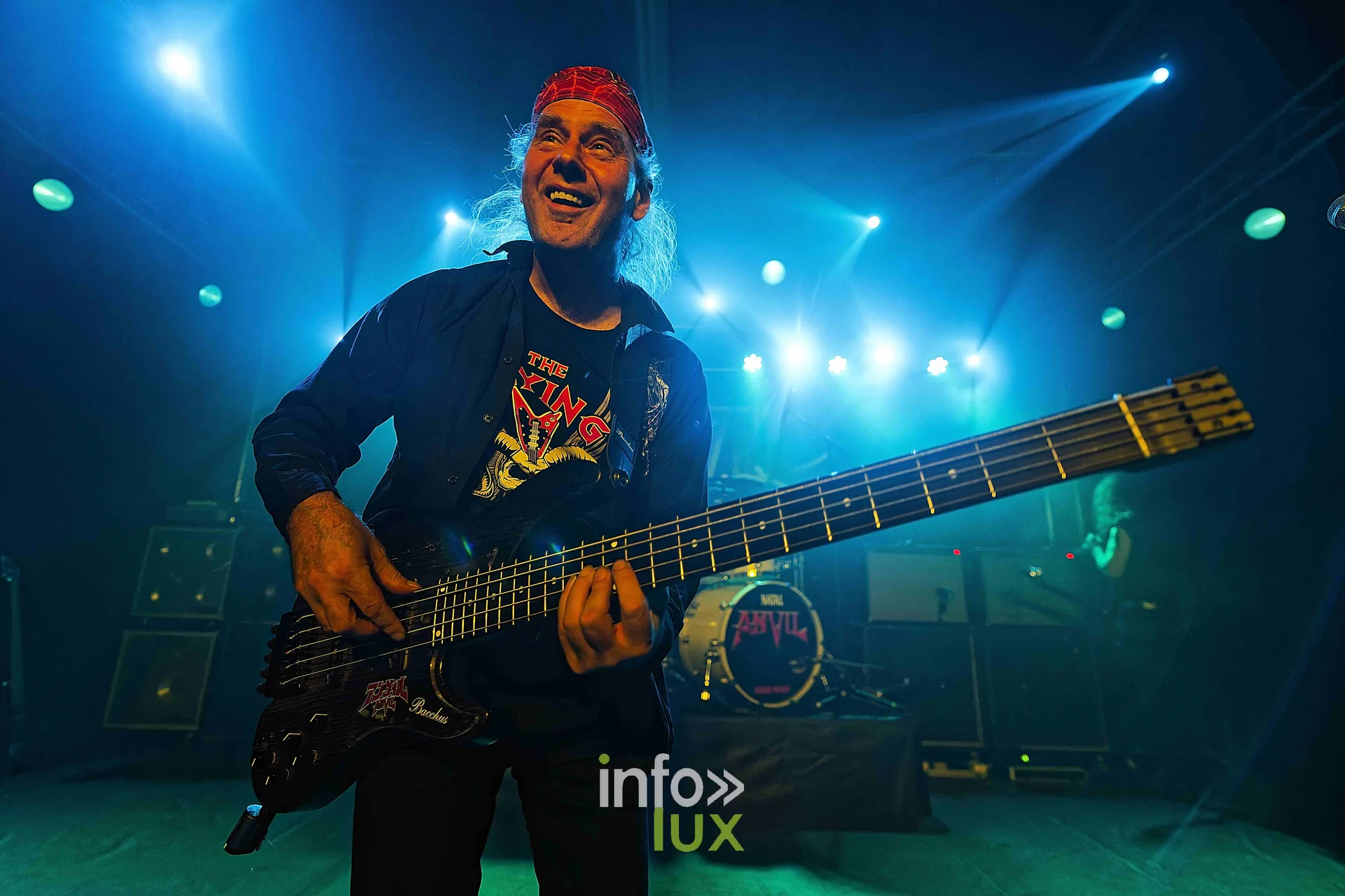 Anvil sur la scène du Zik-Zak d’Ittre, 21 octobre 2026, soirée Anvil, Killer et Spirit War (photo Sante Broccolo)