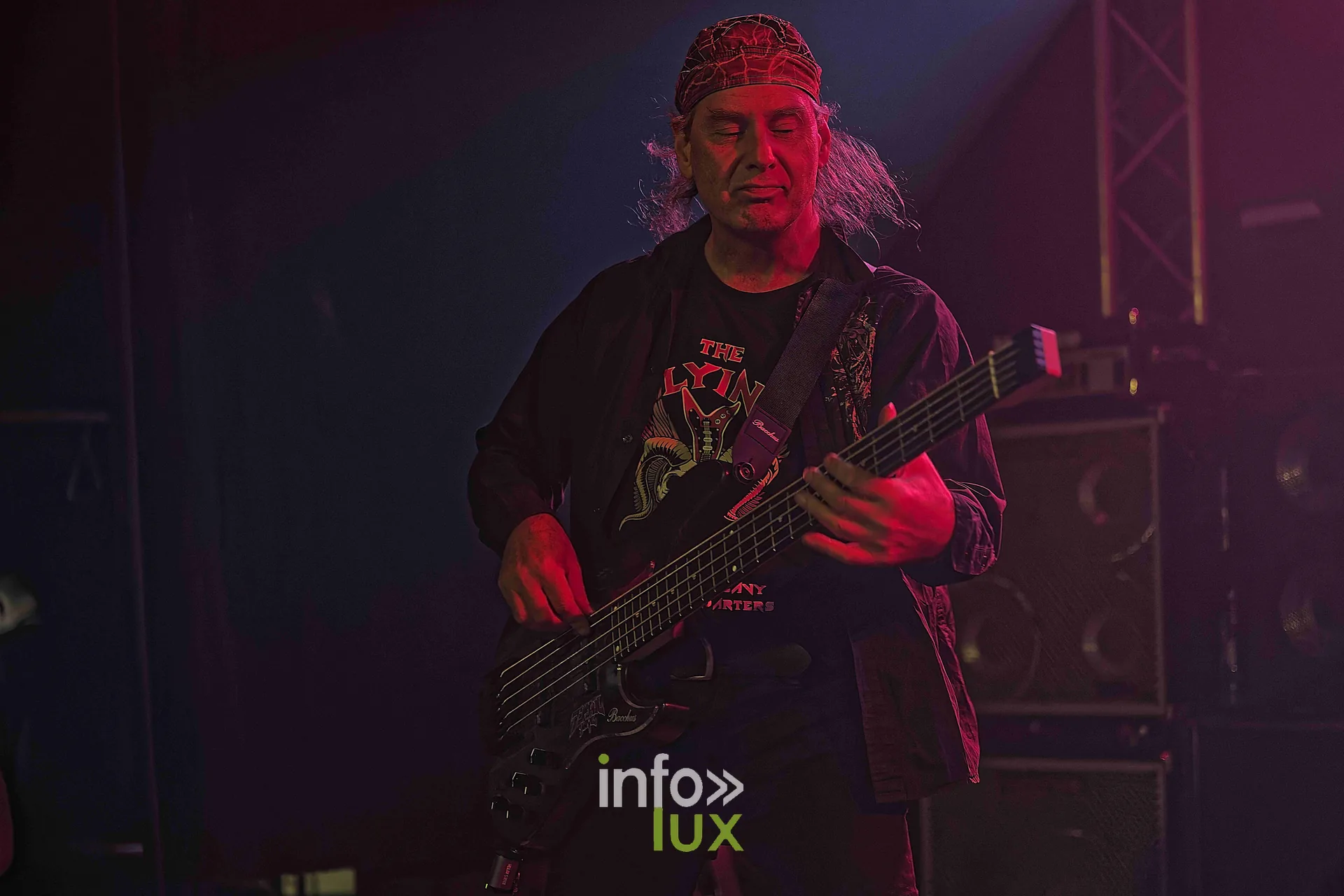 Anvil sur la scène du Zik-Zak d’Ittre, 21 octobre 2026, soirée Anvil, Killer et Spirit War (photo Sante Broccolo)