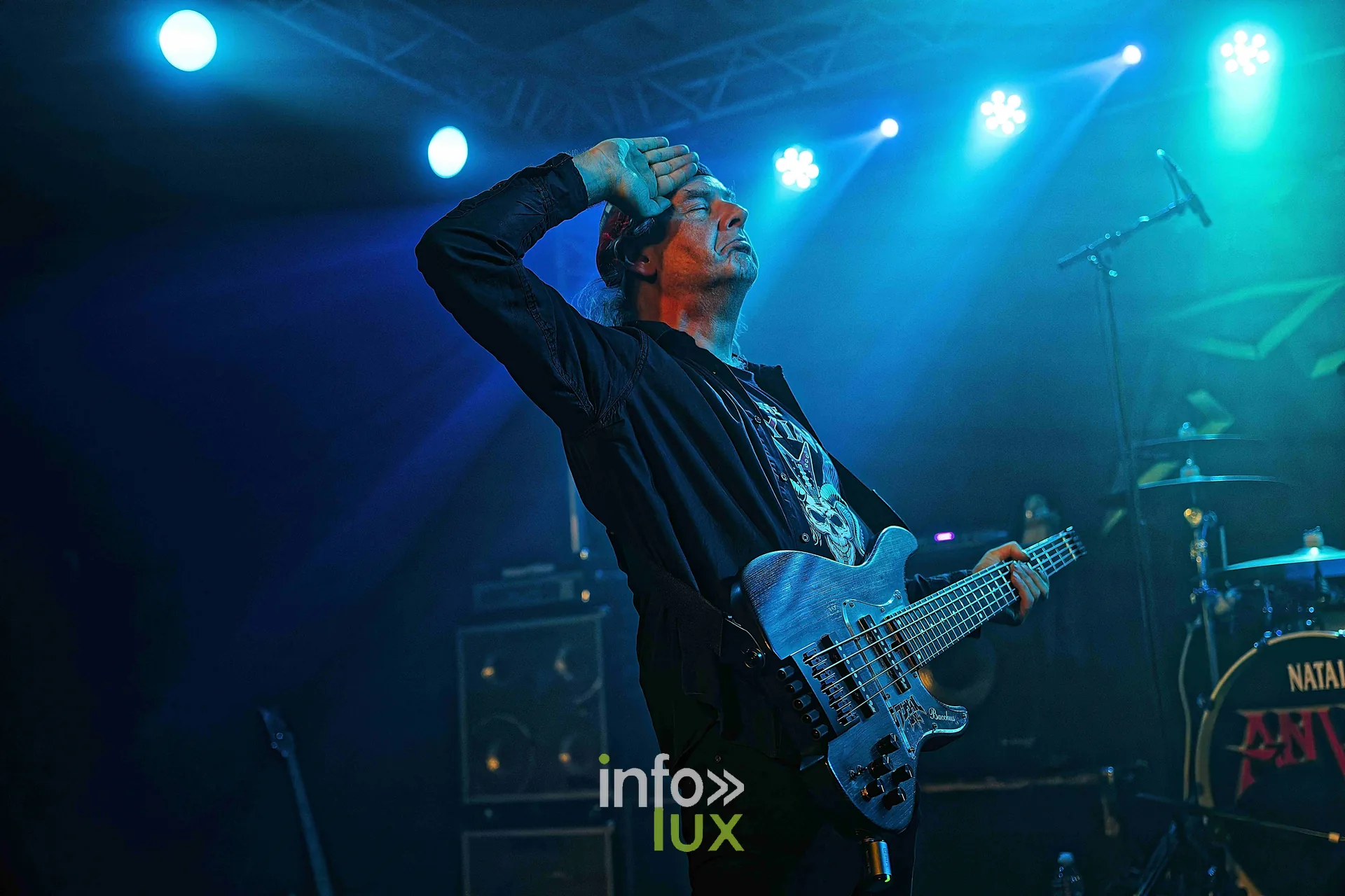 Anvil sur la scène du Zik-Zak d’Ittre, 21 octobre 2026, soirée Anvil, Killer et Spirit War (photo Sante Broccolo)