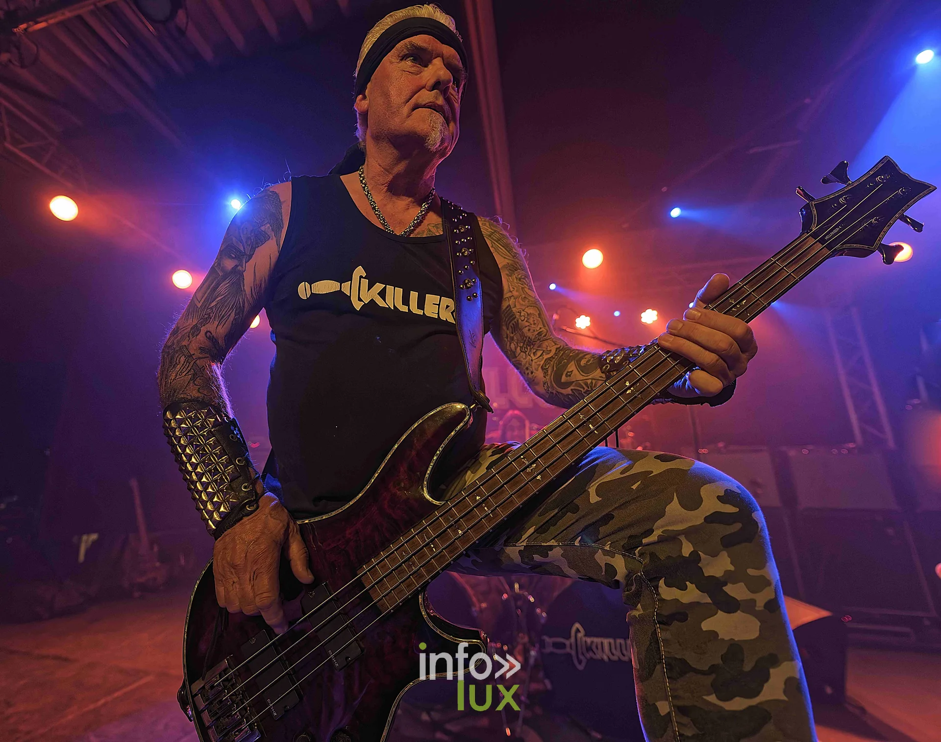 Killer sur la scène du Zik-Zak d’Ittre, 21 octobre 2026, soirée Anvil, Killer et Spirit War (photo Sante Broccolo)