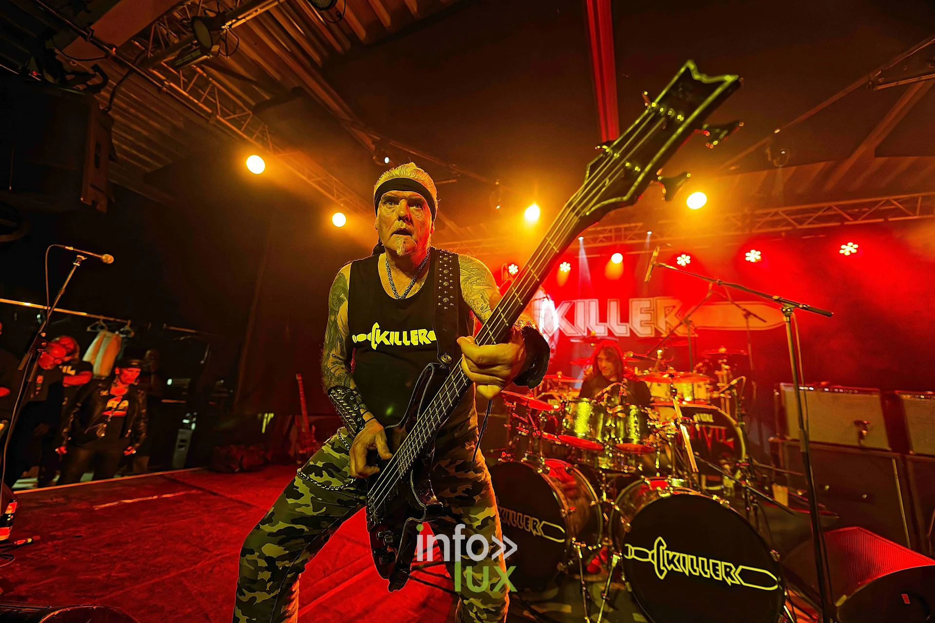 Killer sur la scène du Zik-Zak d’Ittre, 21 octobre 2026, soirée Anvil, Killer et Spirit War (photo Sante Broccolo)