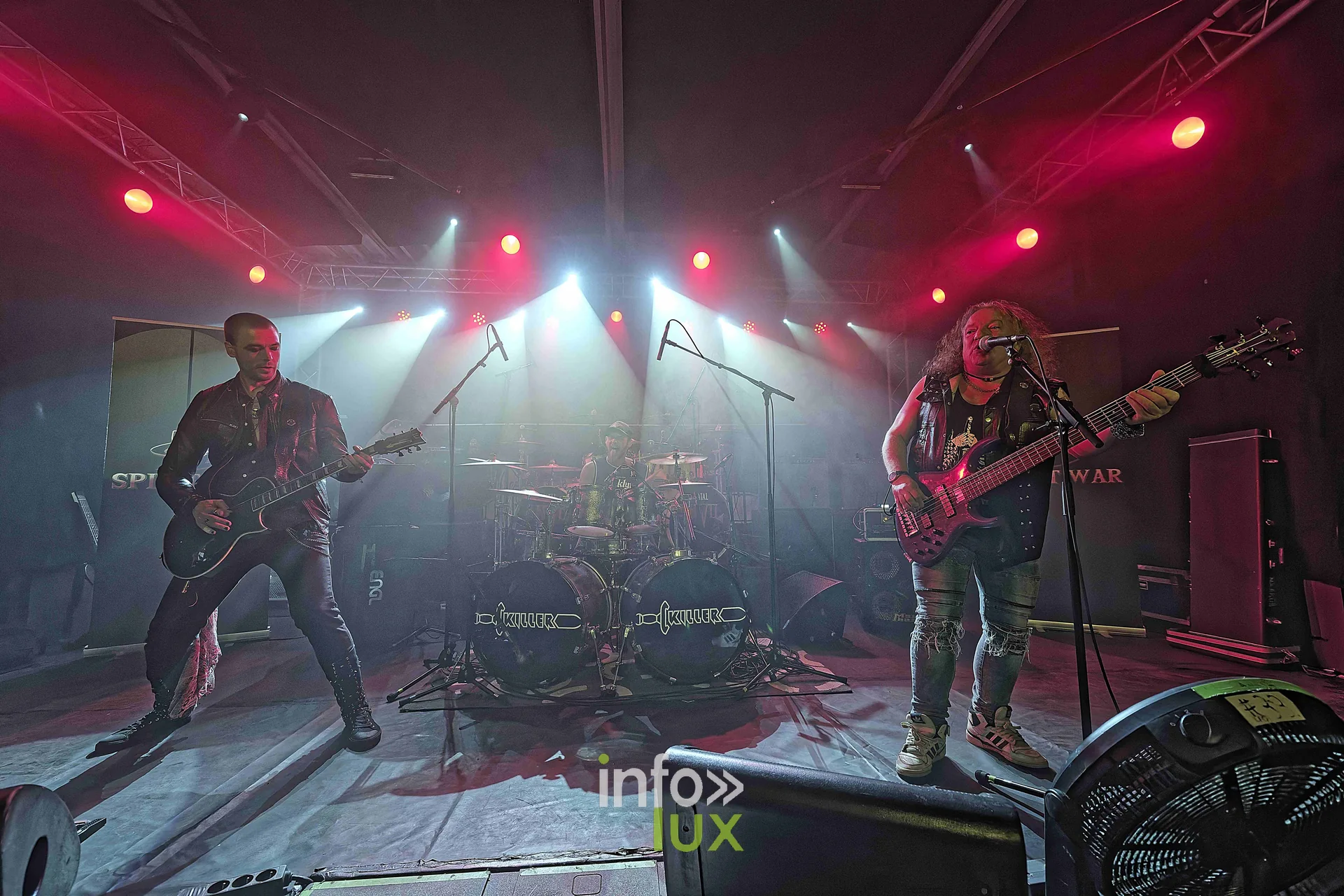 Spirit War sur la scène du Zik-Zak d’Ittre, 21 octobre 2026, soirée Anvil, Killer et Spirit War (photo Sante Broccolo)