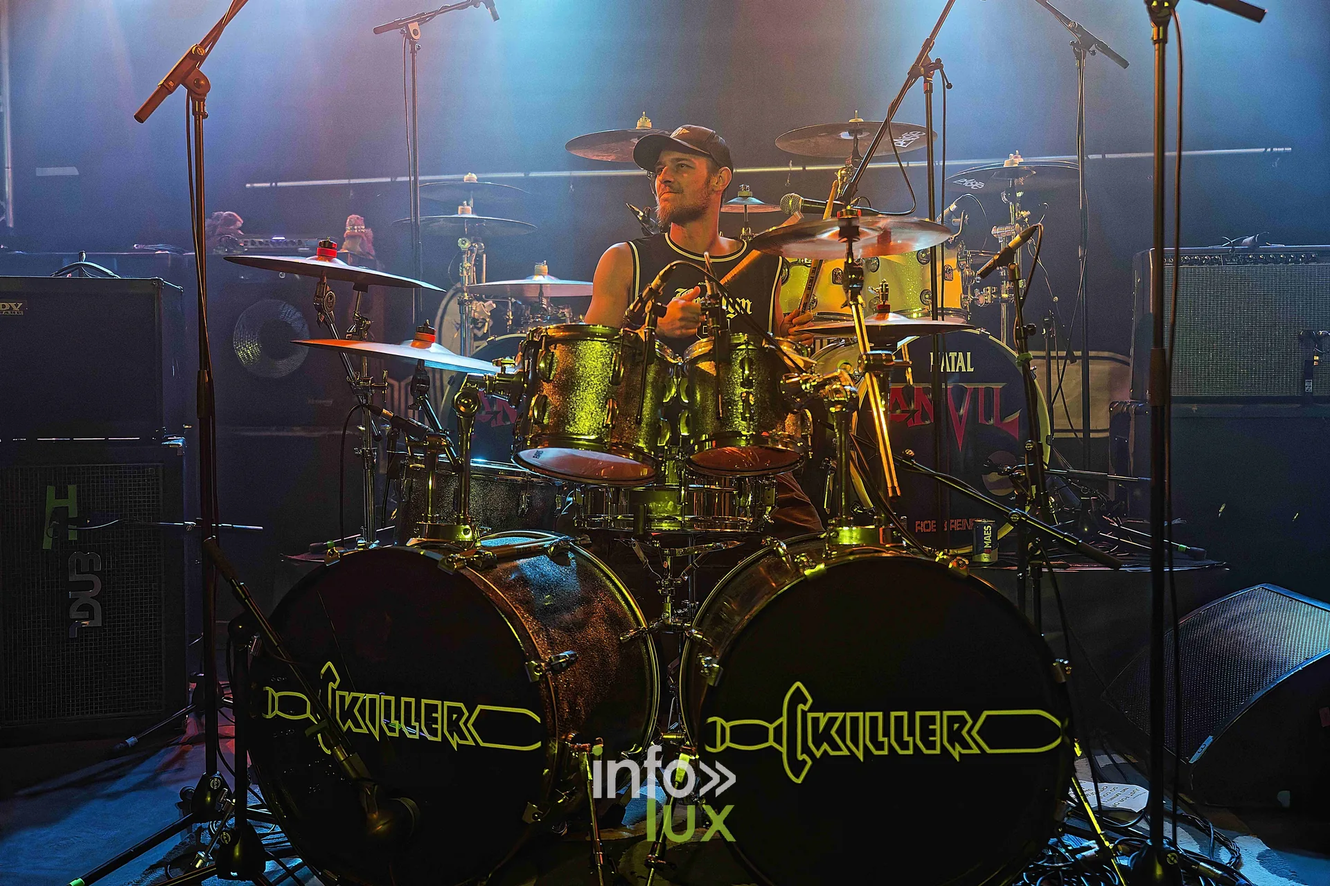 Spirit War sur la scène du Zik-Zak d’Ittre, 21 octobre 2026, soirée Anvil, Killer et Spirit War (photo Sante Broccolo)