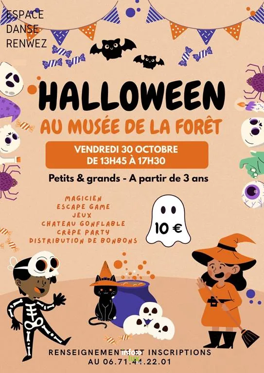 Renwez > Jeune public > Après-midi récréatif d’Halloween au musée de la Forêt 2026