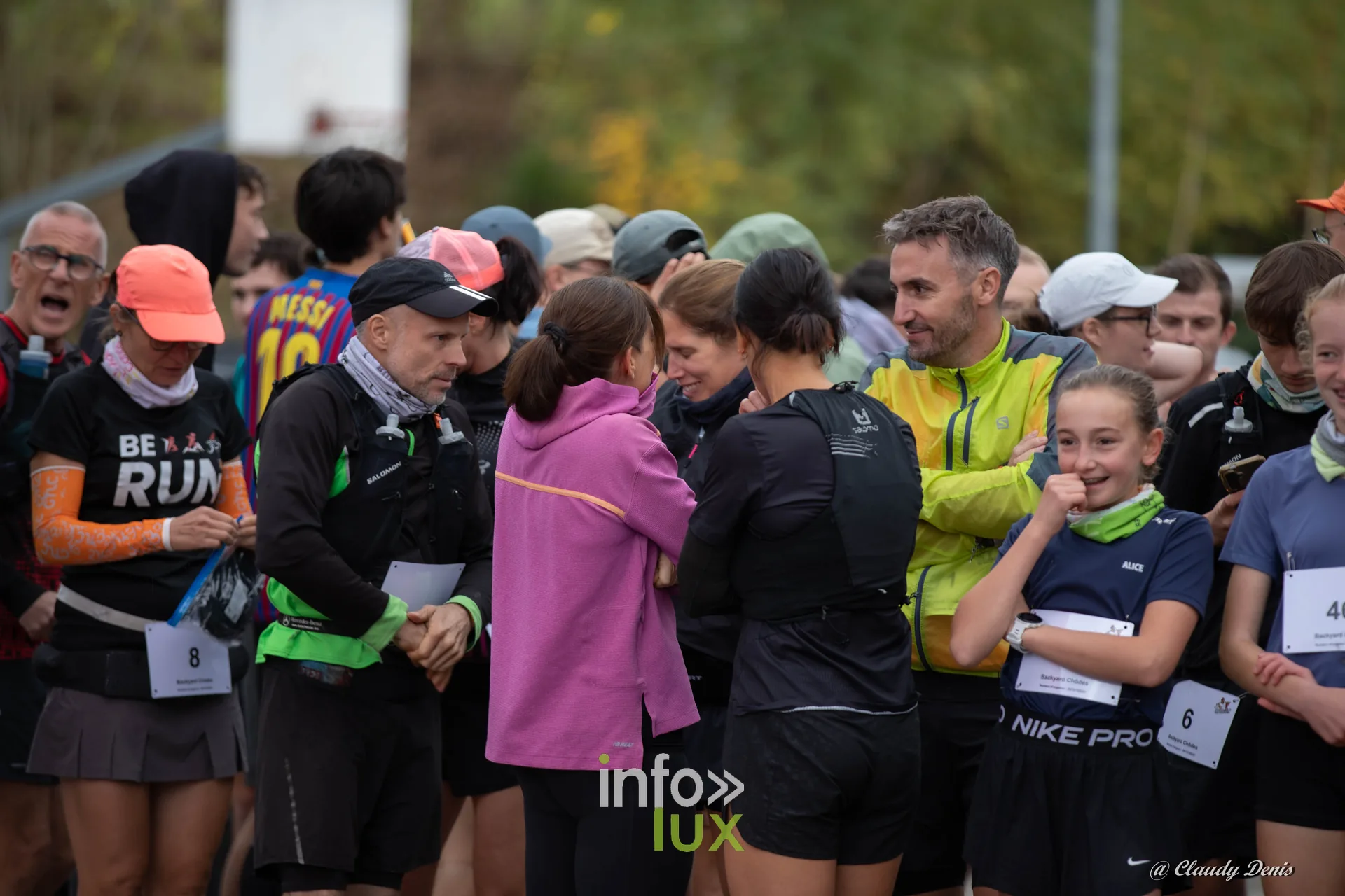 Backyard de Chôdes 2026 à Malmedy : les coureurs rassemblés avant le premier départ (photo Claudy Denis)