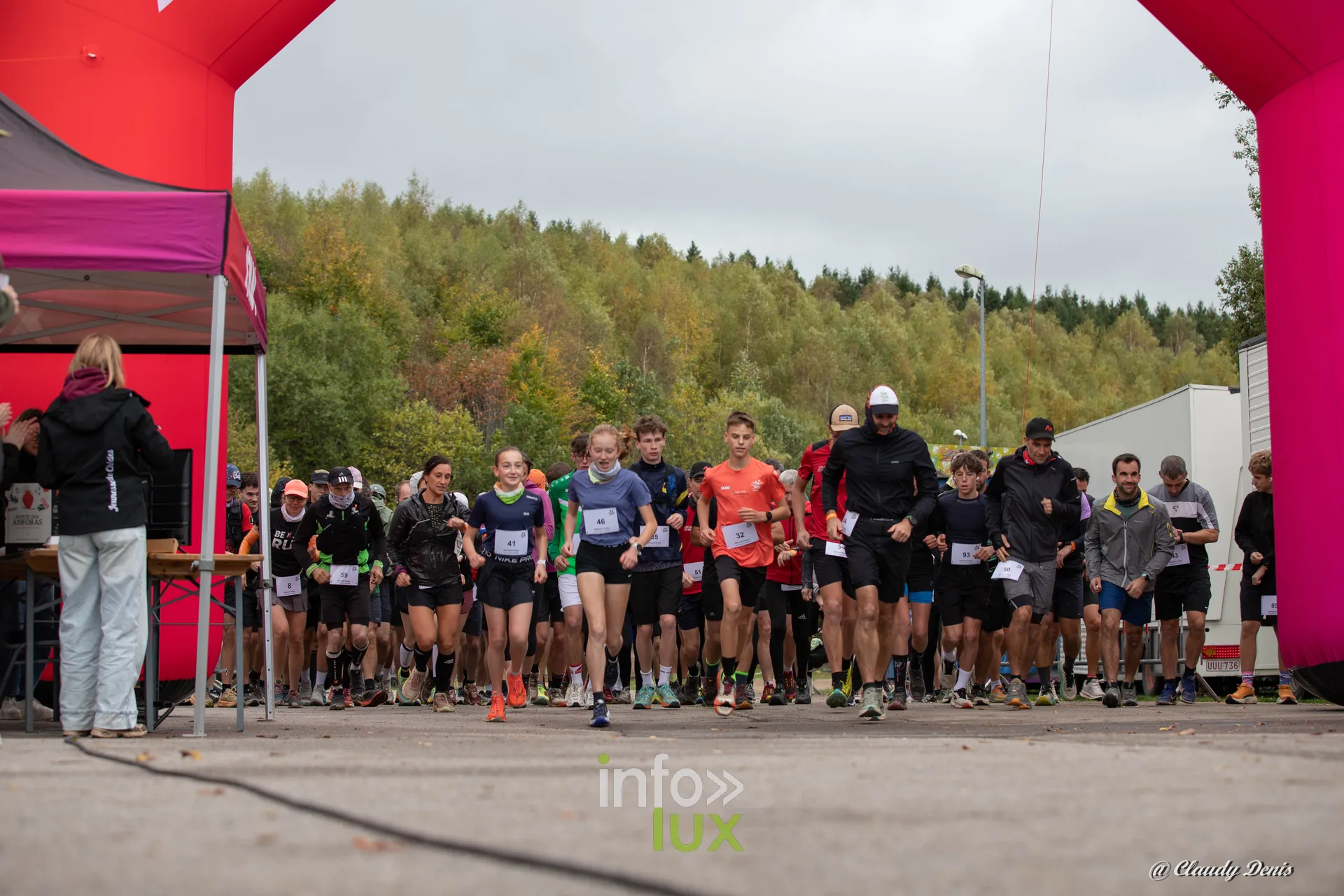 Backyard de Chôdes 2026 à Malmedy : le premier départ de la course (photo Claudy Denis)
