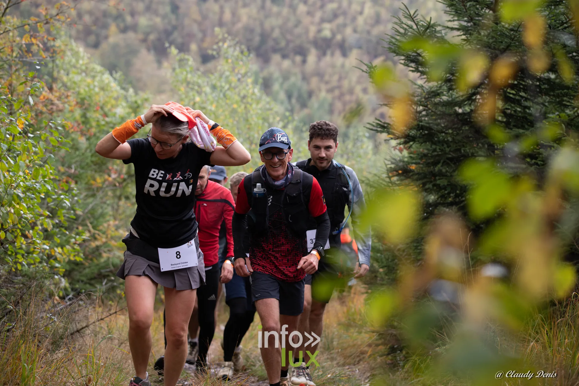 Backyard de Chôdes 2026 à Malmedy : un groupe de coureurs sur le parcours (photo Claudy Denis)