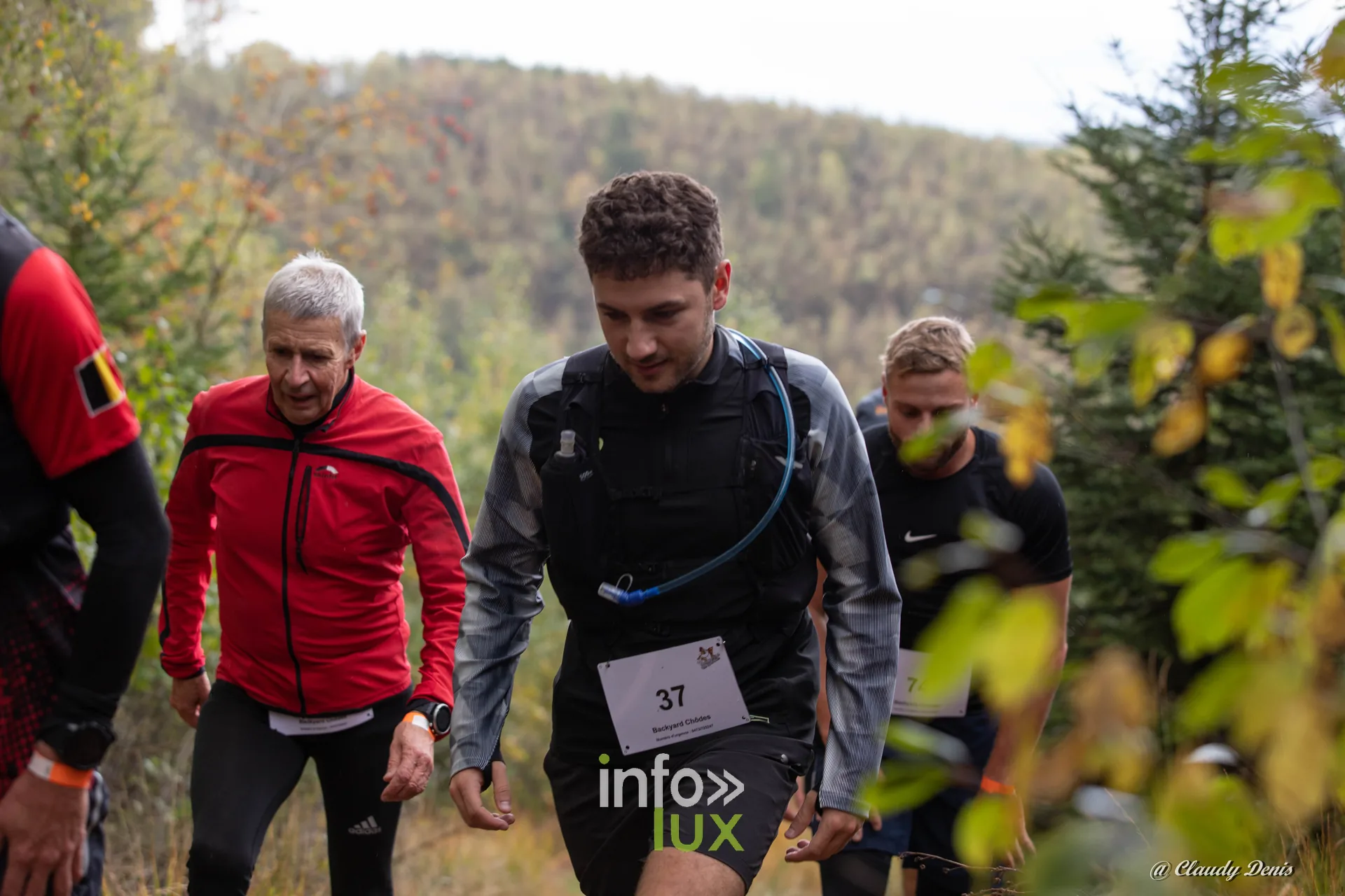 Backyard de Chôdes 2026 à Malmedy : des coureurs sur le parcours (photo Claudy Denis)
