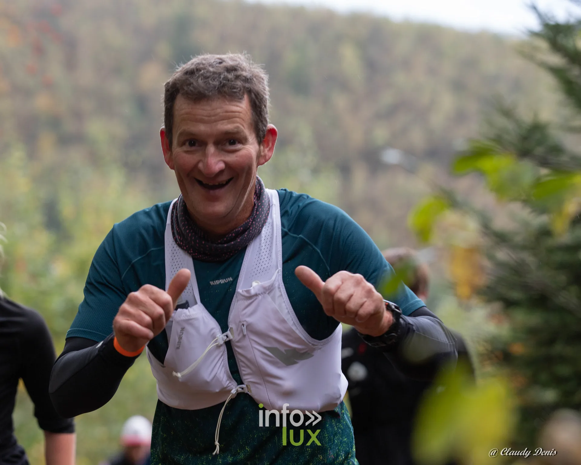 Backyard de Chôdes 2026 à Malmedy : un coureur sur le parcours (photo Claudy Denis)