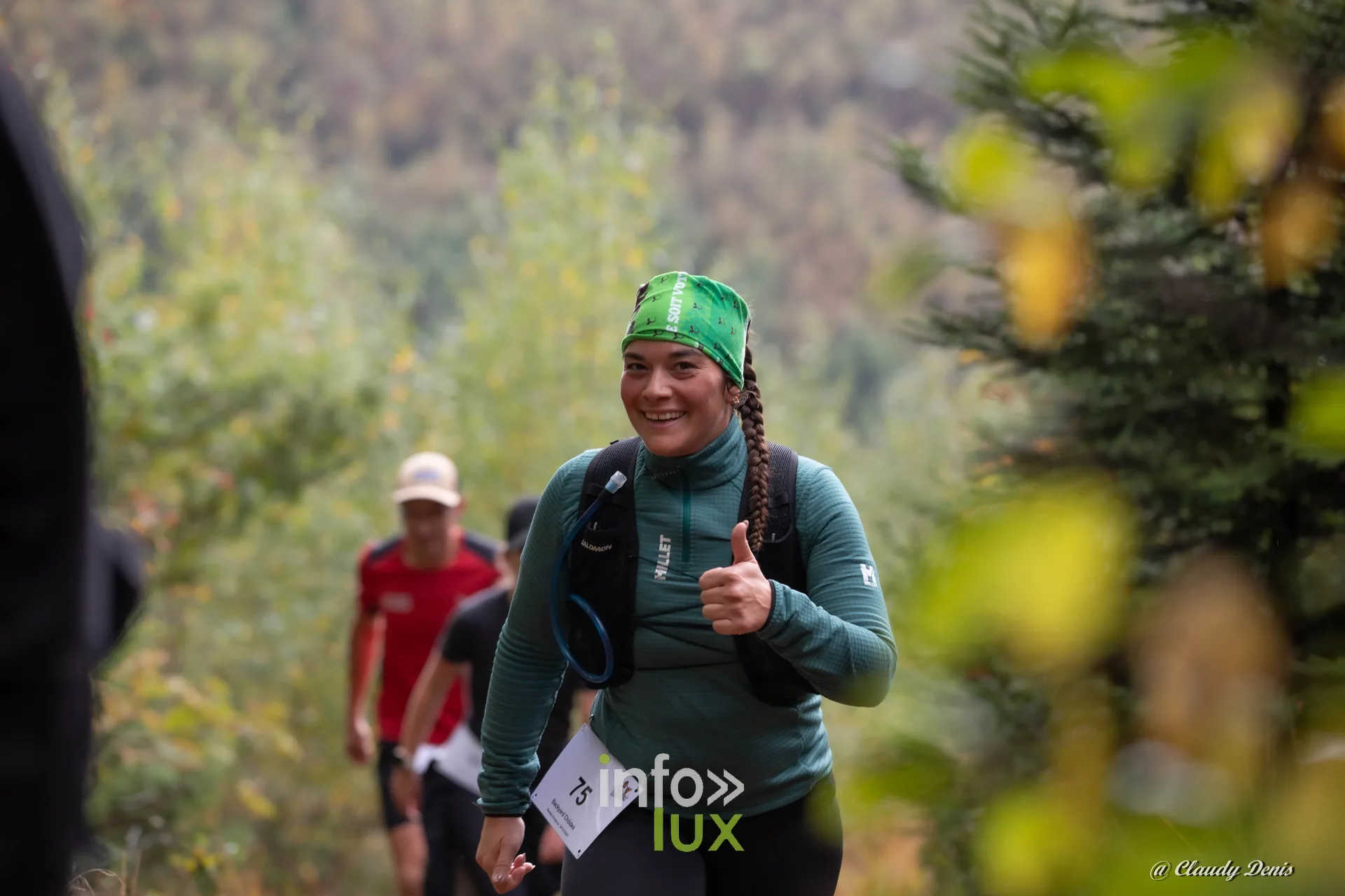 Backyard de Chôdes 2026 à Malmedy : une coureuse sur le parcours (photo Claudy Denis)