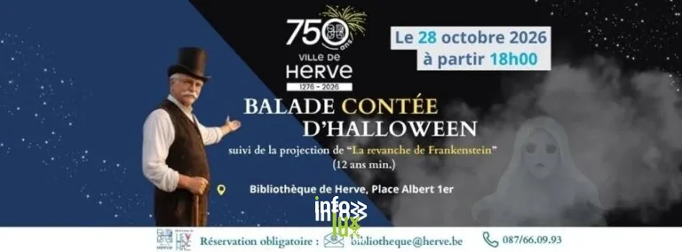 Herve > Balade contée > Balade contée d’Halloween de la bibliothèque 2026