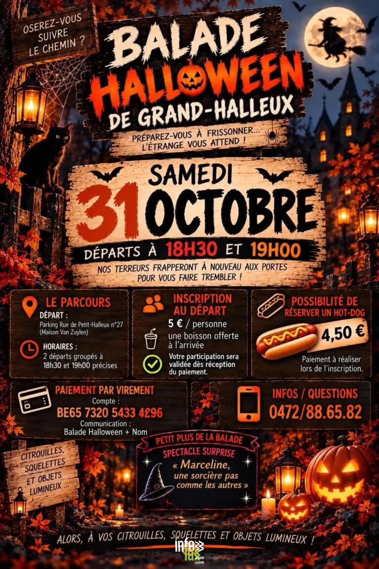 Vielsalm > Balade > Balade Halloween à Grand-Halleux 2026