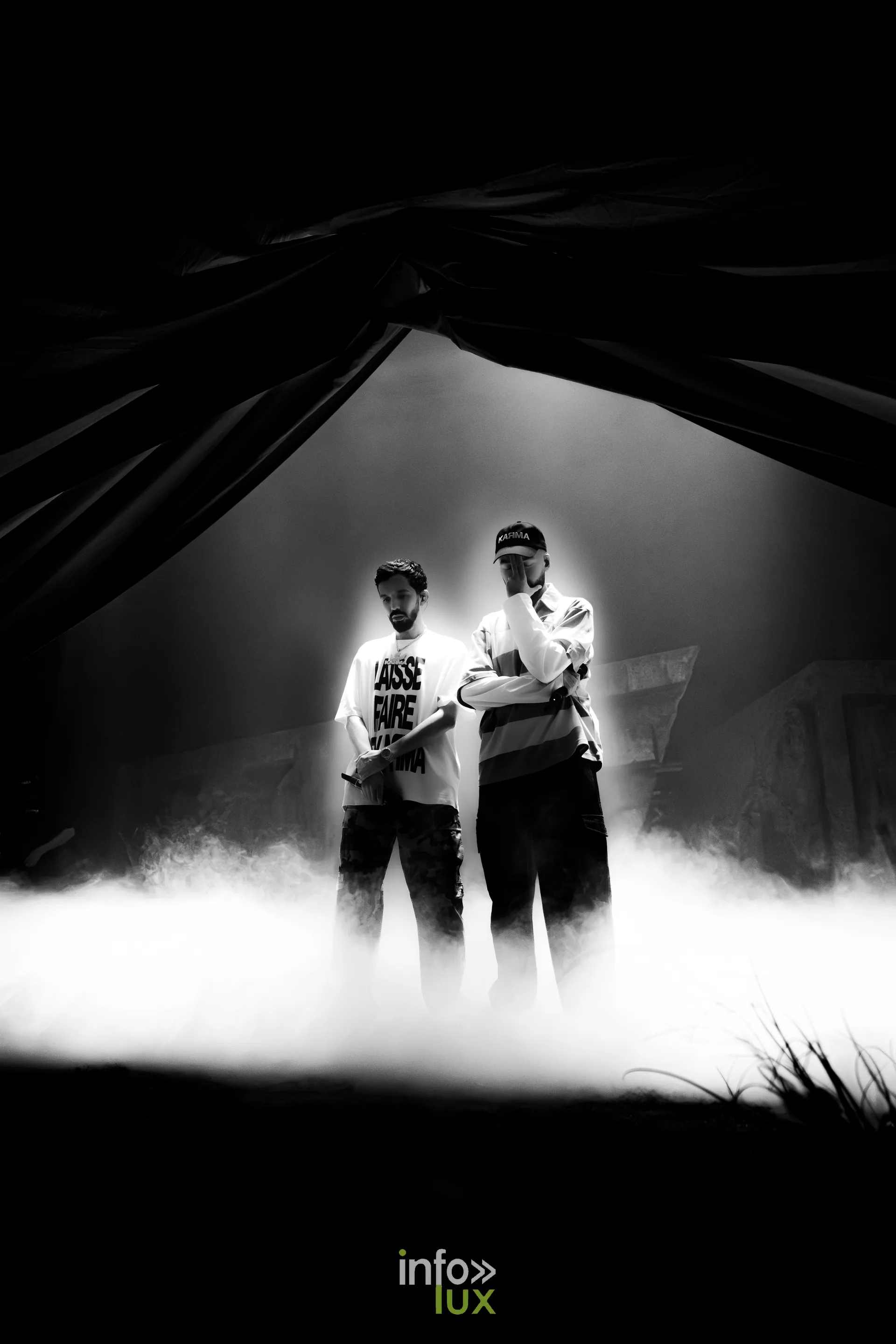 Bigflo & Oli sur scène lors du Karma Tour, Reims Arena, 9 octobre 2026