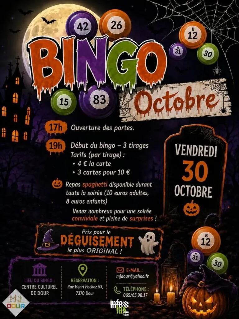 Dour > Jeu > Bingo de l’horreur au Centre culturel 2026