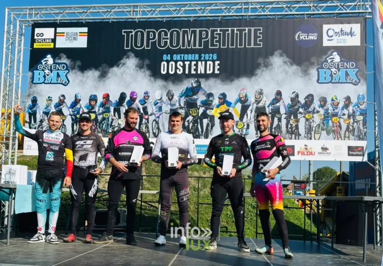 BMX : à Ostende, les Timberwolves d’Habay finissent la Coupe de Belgique avec cinq finales et Victor Jadot 2e du classement