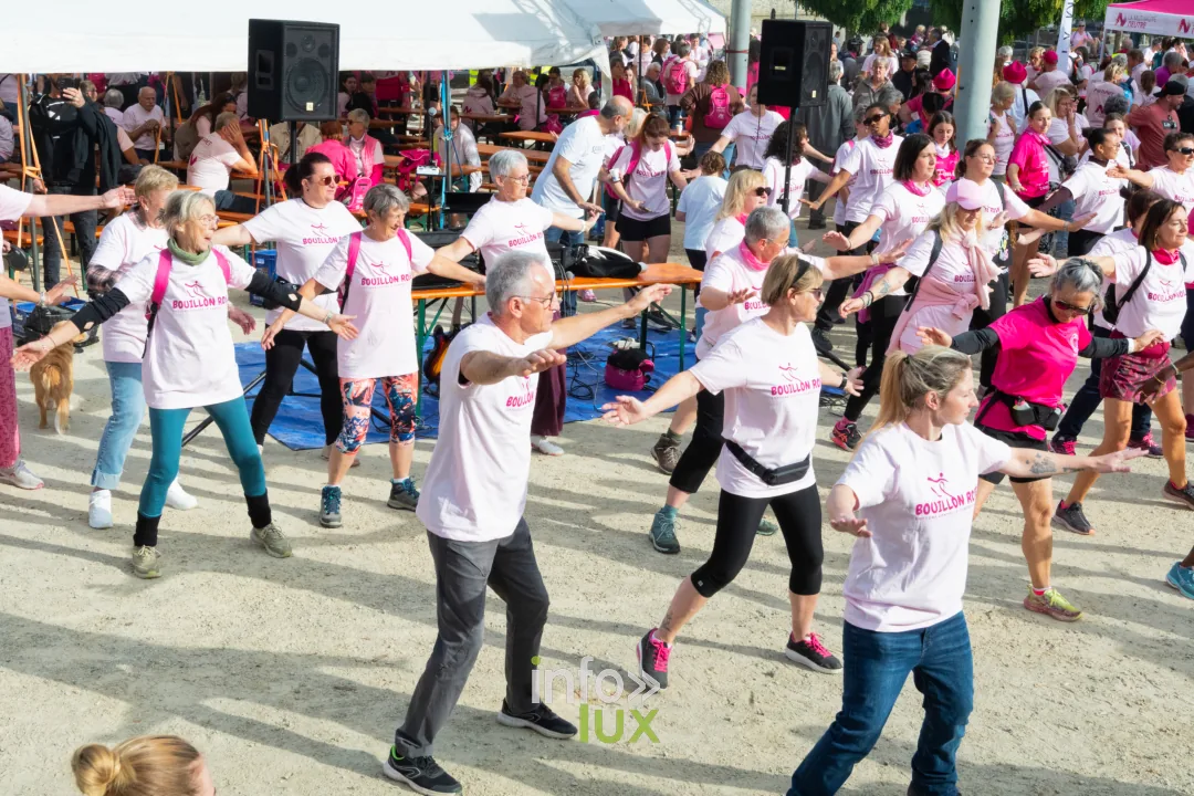 Bouillon Rose 2026 à Bouillon : échauffement en musique avant le départ
