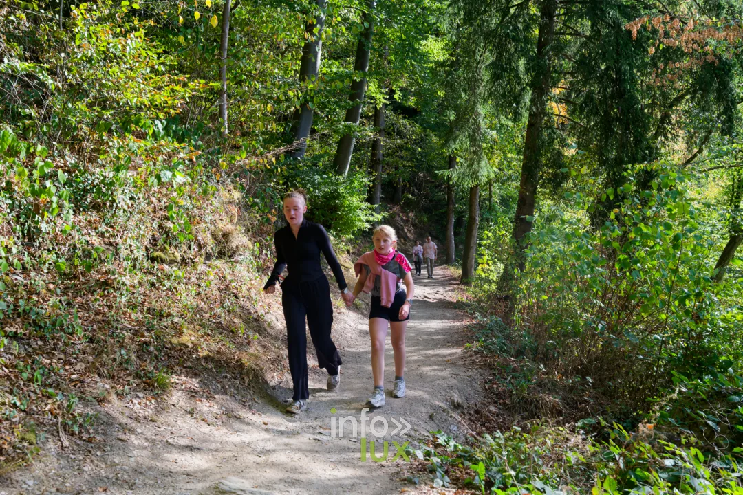 Bouillon Rose 2026 à Bouillon : marcheurs sur un chemin forestier
