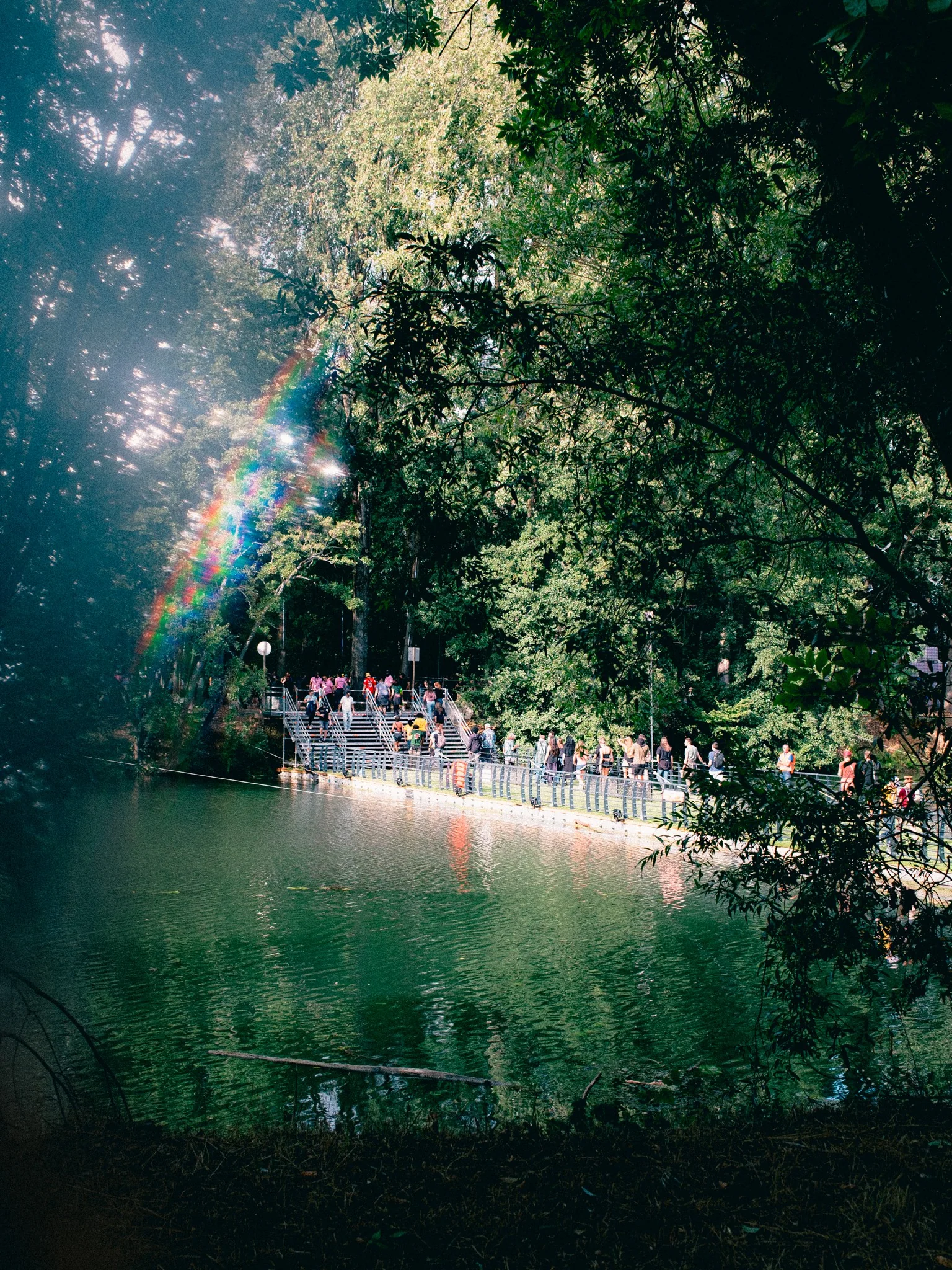 Le parc du square Bayard pendant le Cabaret Vert 2026