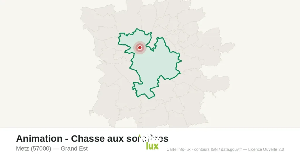 Carte : Animation - Chasse aux sorcières à Metz