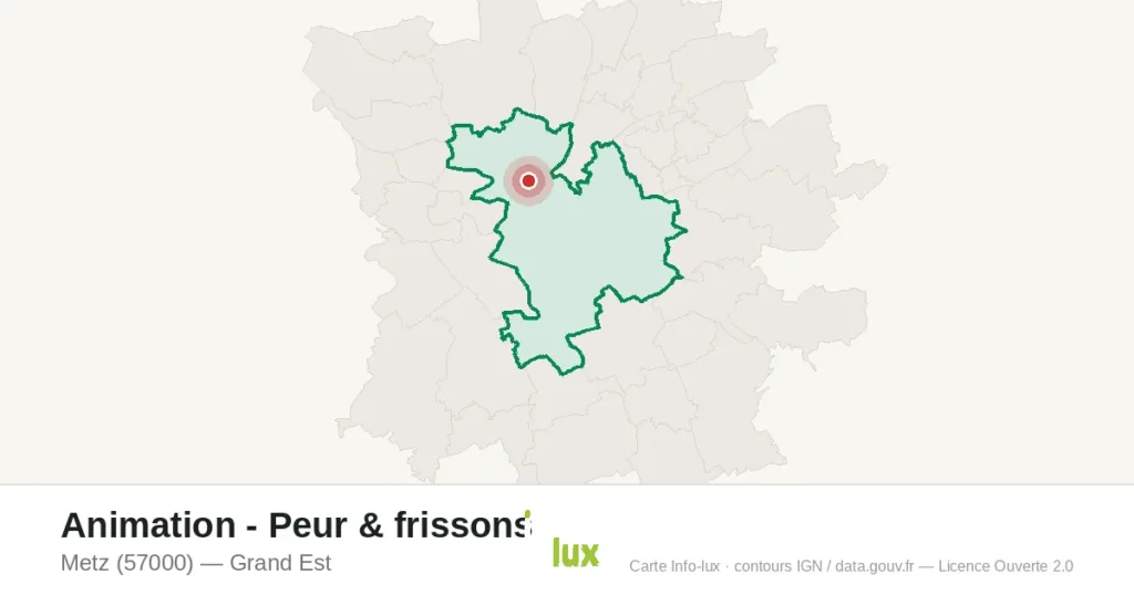 Carte : Animation - Peur & frissons à Metz