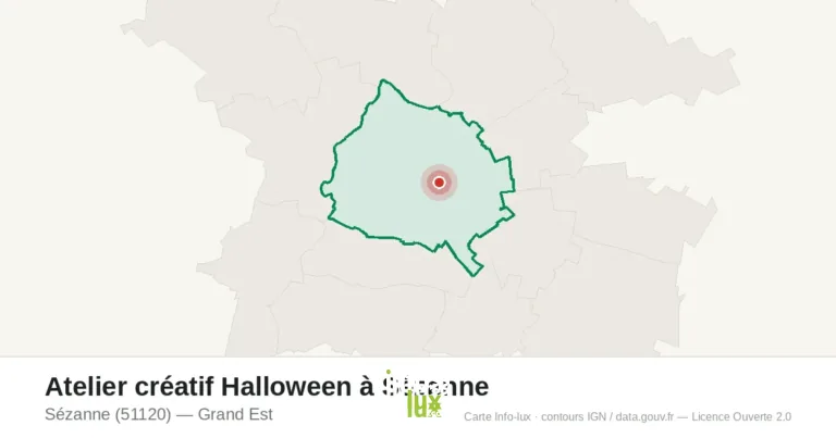 Carte : Atelier créatif Halloween à Sézanne à Sézanne