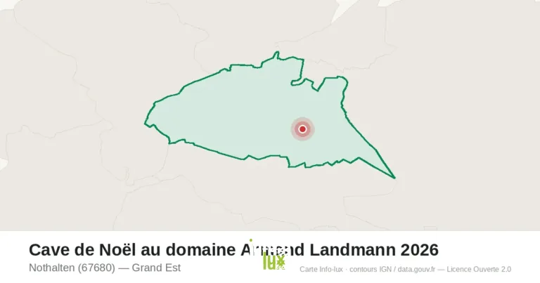 Carte : Cave de Noël au domaine Armand Landmann 2026 à Nothalten