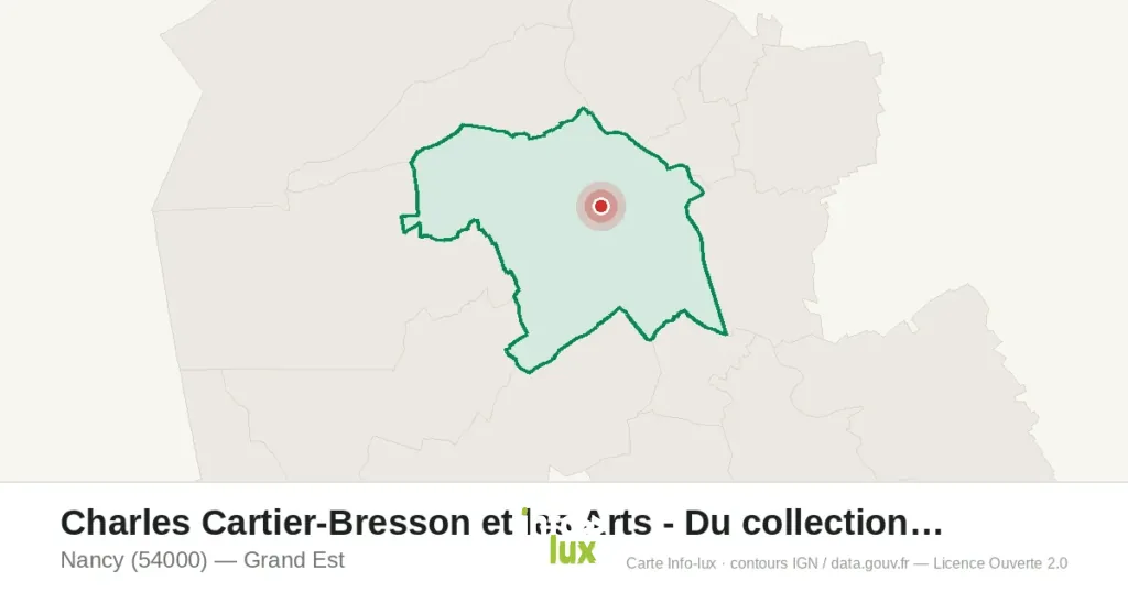 Carte : Charles Cartier-Bresson et les Arts - Du collectio à Nancy