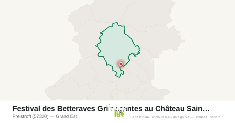 Carte : Festival des Betteraves Grimaçantes au Château Sai à Freistroff