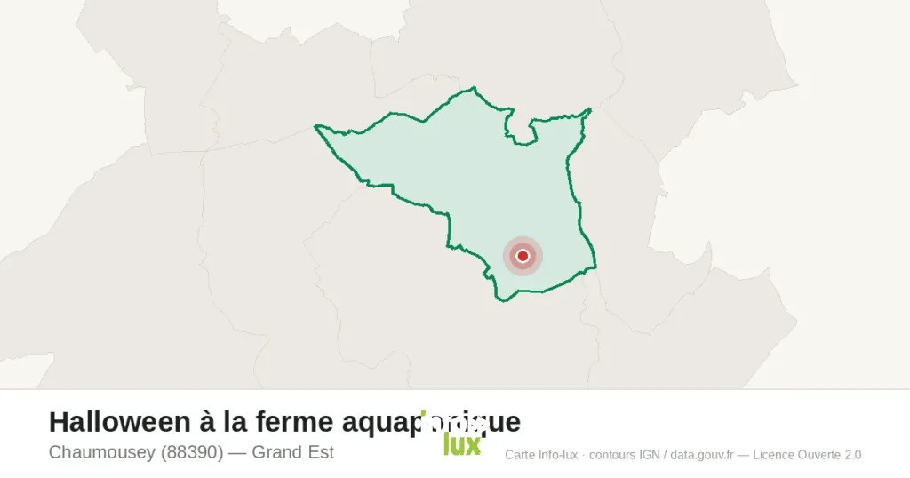 Carte : Halloween à la ferme aquaponique à Chaumousey