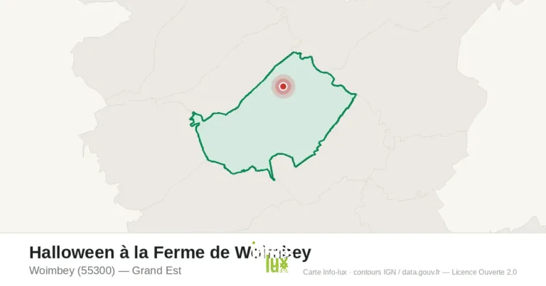 Carte : Halloween à la Ferme de Woimbey à Woimbey