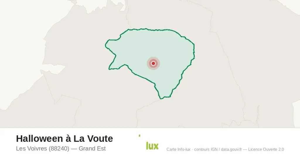 Carte : Halloween à La Voute à Les Voivres