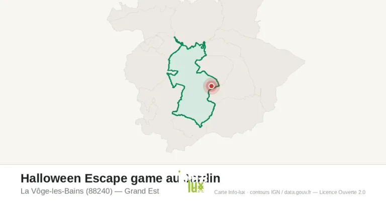 La Vôge-les-Bains > Jeu > Escape game d’Halloween au jardin 2026