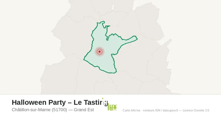 Carte : Halloween Party – Le Tasting à Châtillon-sur-Marne