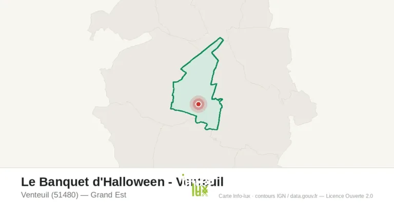 Carte : Le Banquet d'Halloween - Venteuil à Venteuil