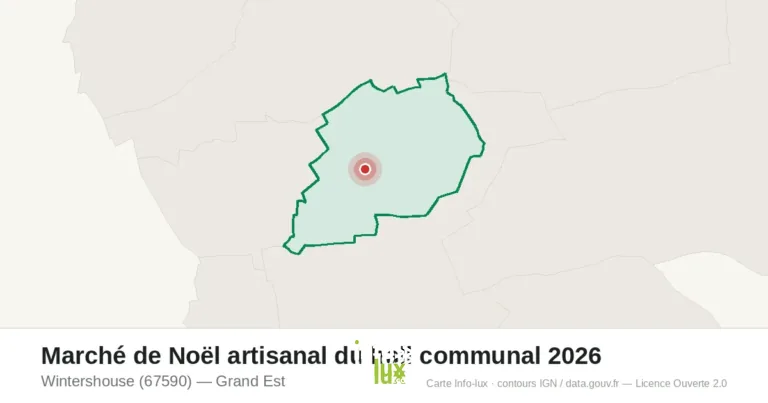 Wintershouse > Marché de Noël > Marché de Noël artisanal du hall communal 2026