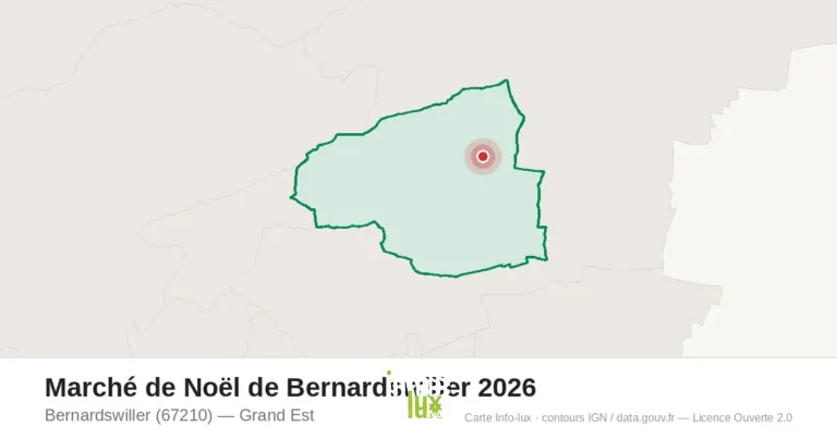Carte : Marché de Noël de Bernardswiller 2026 à Bernardswiller